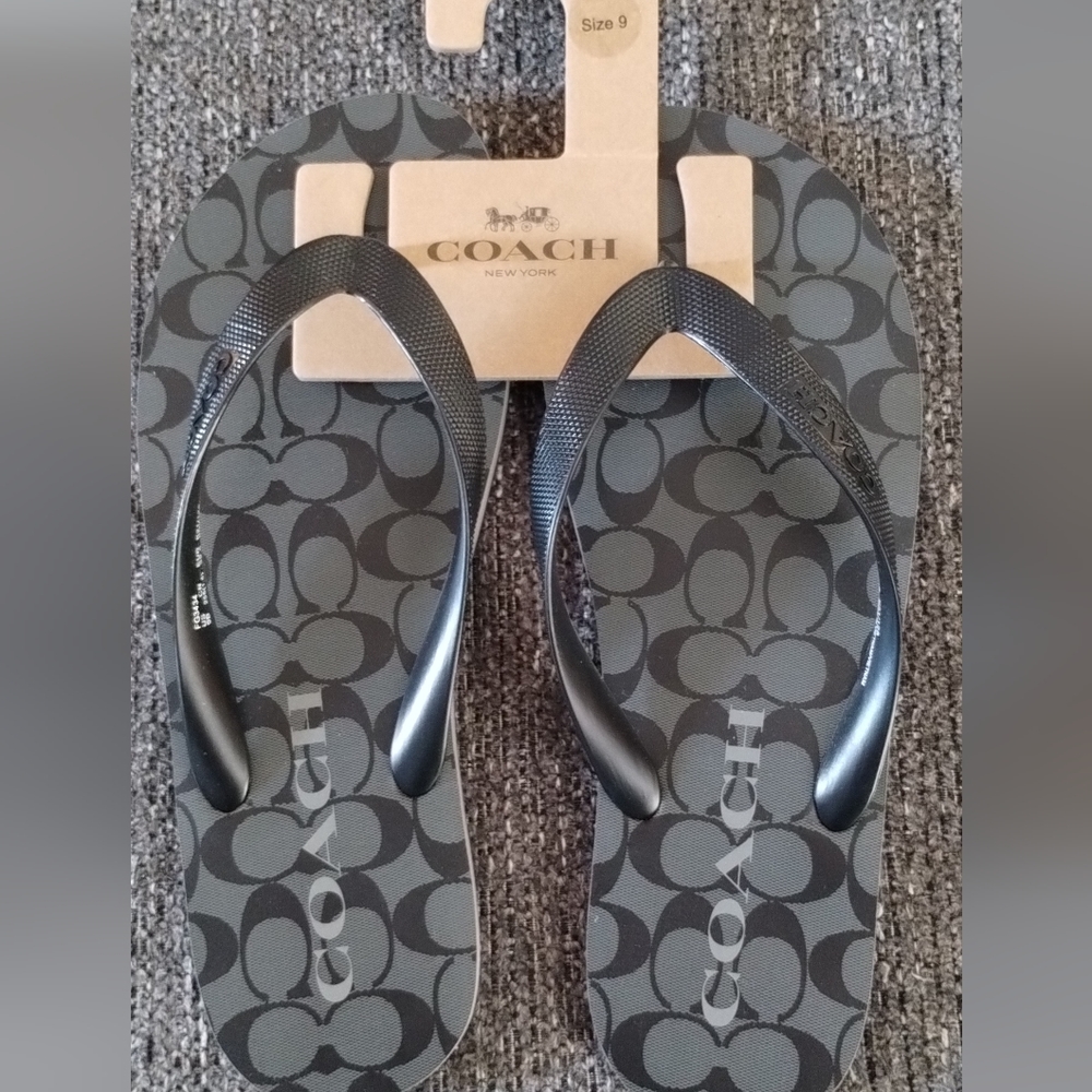 Coach flip flops